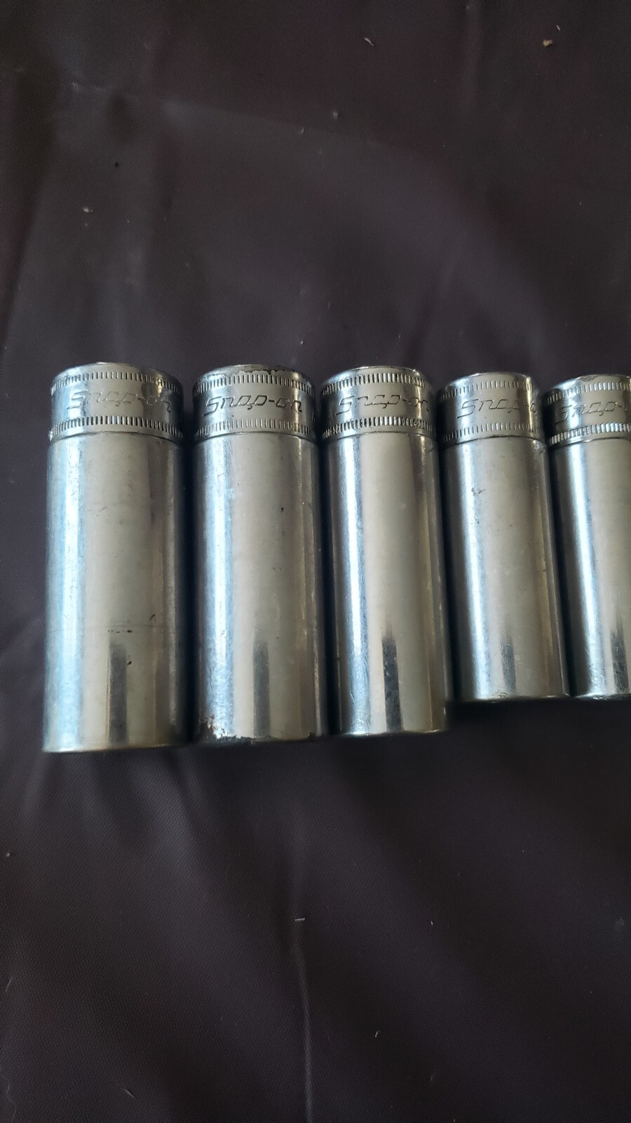 Snap on Set 10 SPSM 3/8 Dr Deep Socket Set 9mm – 19mm USA MADE 2 Are Matco Used