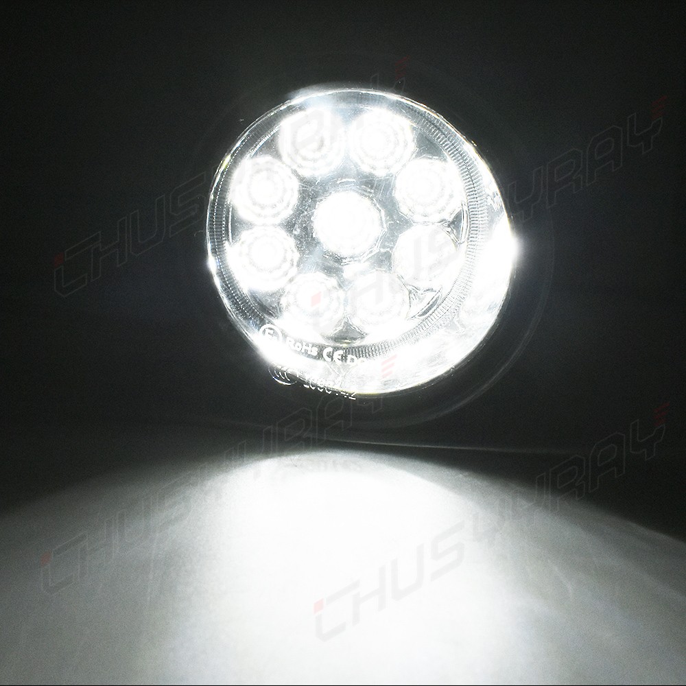 Pair Bumper LED Fog Light Lamp White For Toyotas Corolla 2009-2013 Replacement