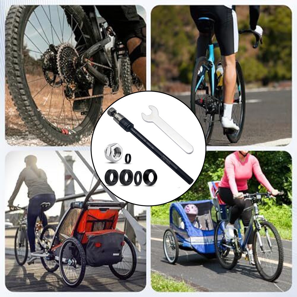 Trailer Thru Axle for Bikes 160-178mm M12x1.0 Thread for Thule Croozer