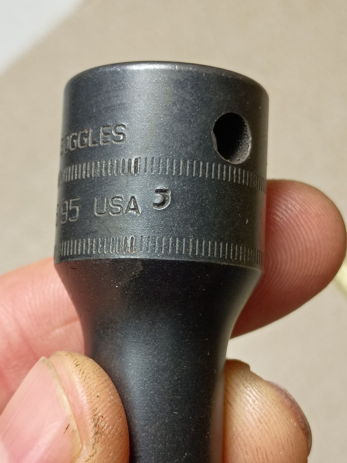 Snap-On Tools S6195 1/2″ Drive 14MM 12pt METRIC Long Head Bolt Impact Socket