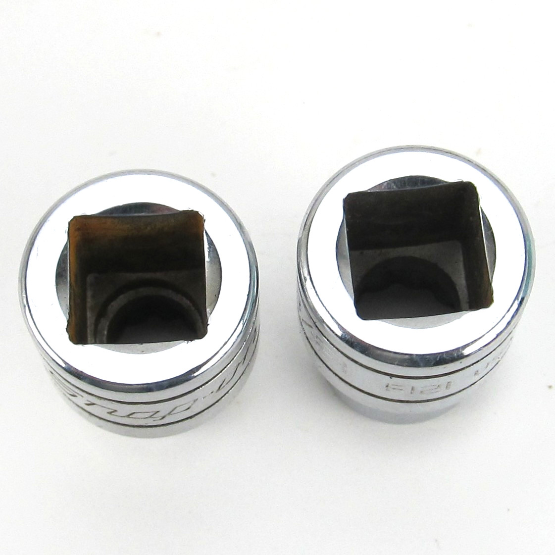 Snap-On Tools 3/8″ Drive 5/16″ 3/8″ Shallow 12 Point Chrome Sockets F101 F121