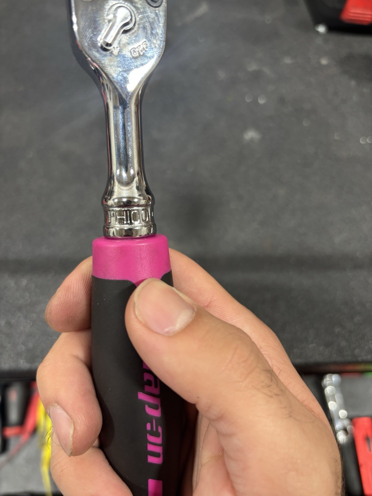 Snap On FH100 Pink Soft Handle 3/8 Ratchet Used Once