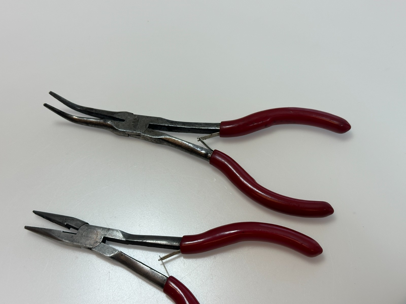 MAC Tools 4pc 6” Mini Precision Long Reach Pliers Cutters Set, Red Grip