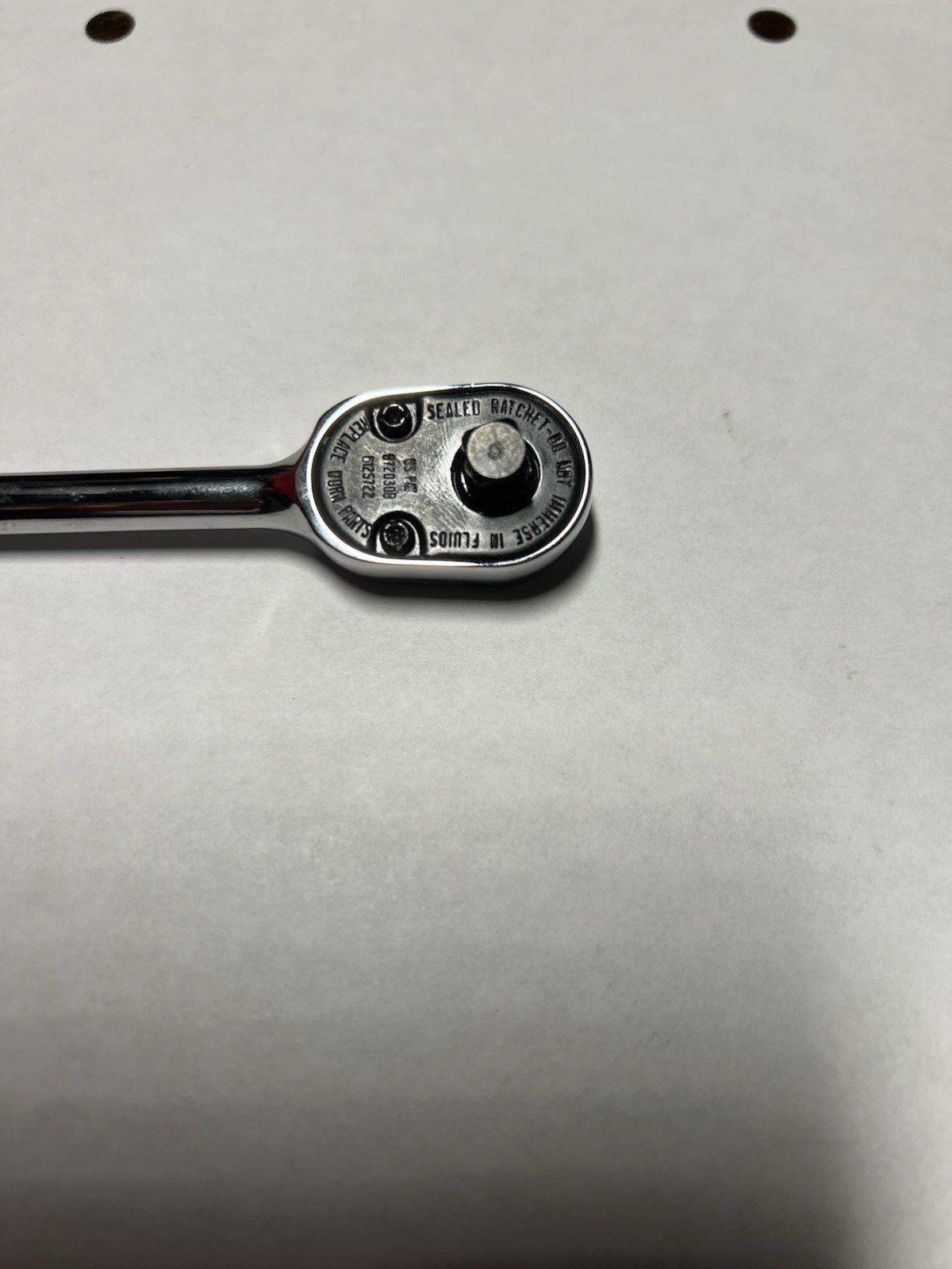 Snap-on Tools USA NEW 1/4″ Drive Chrome Long Handle Fixed Head Ratchet TL72