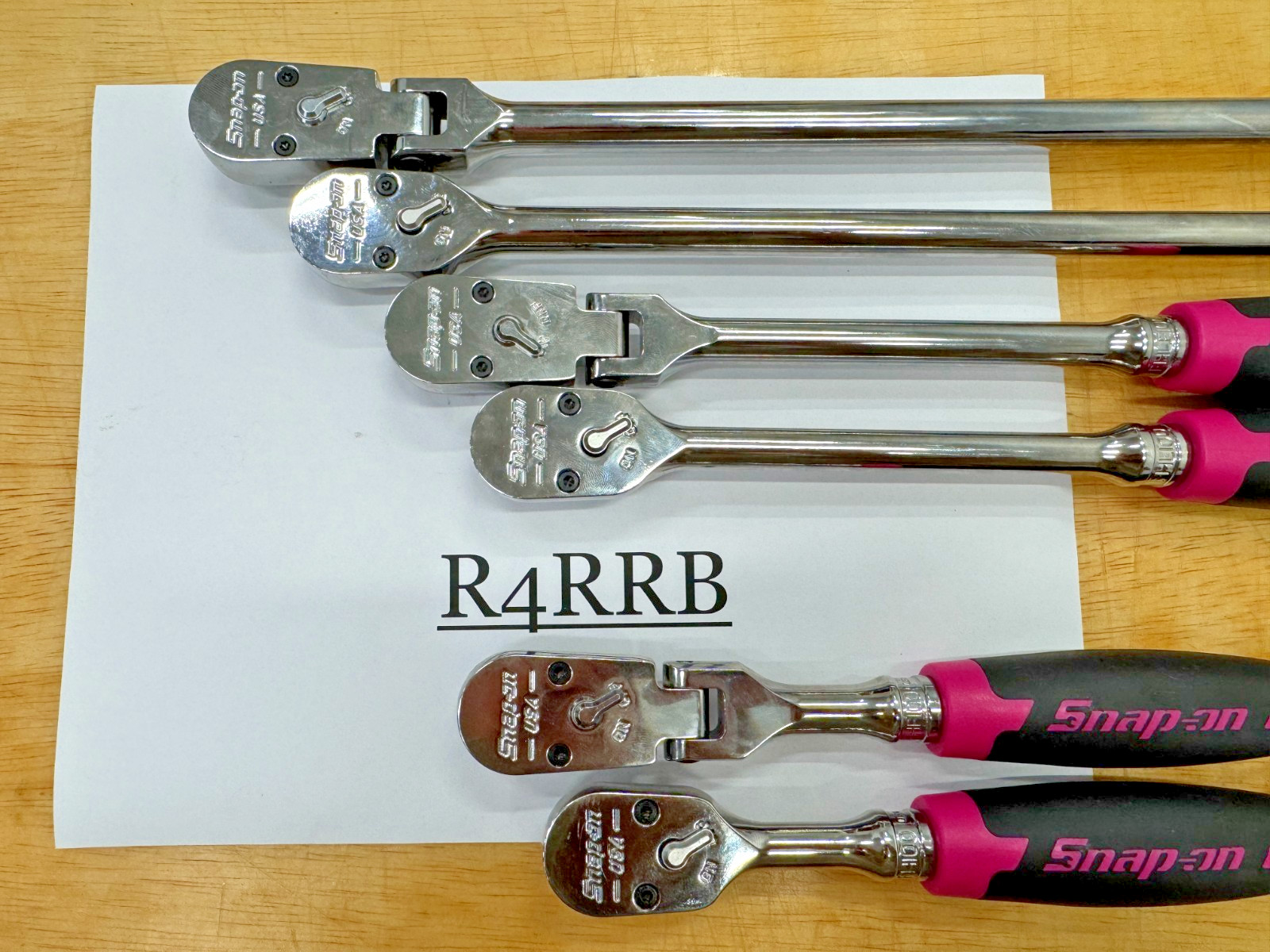 Snap-on Tools USA NEW PINK 6pc 3/8″ Drive 100 Tooth Cynergy Ratchet Master Set