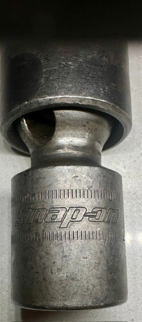 Snap On 1/2 Drive 6 Point Metric 17mm Flank Drive Shallow Impact Socket IPLM17C