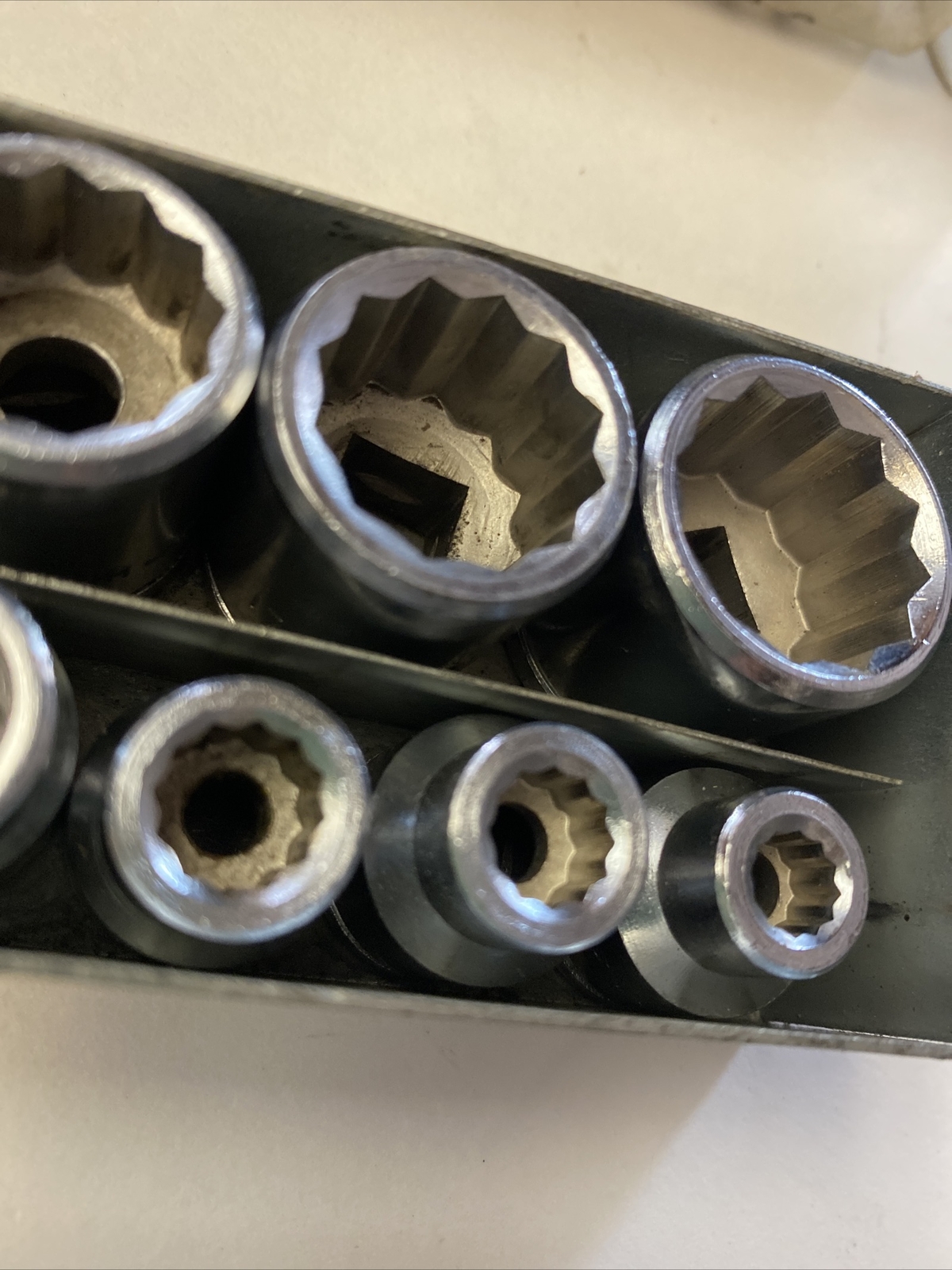 Truecraft Tools CM211 3/8” Drive Metric Socket Set Of 11 Medal Case 12 Point VTG
