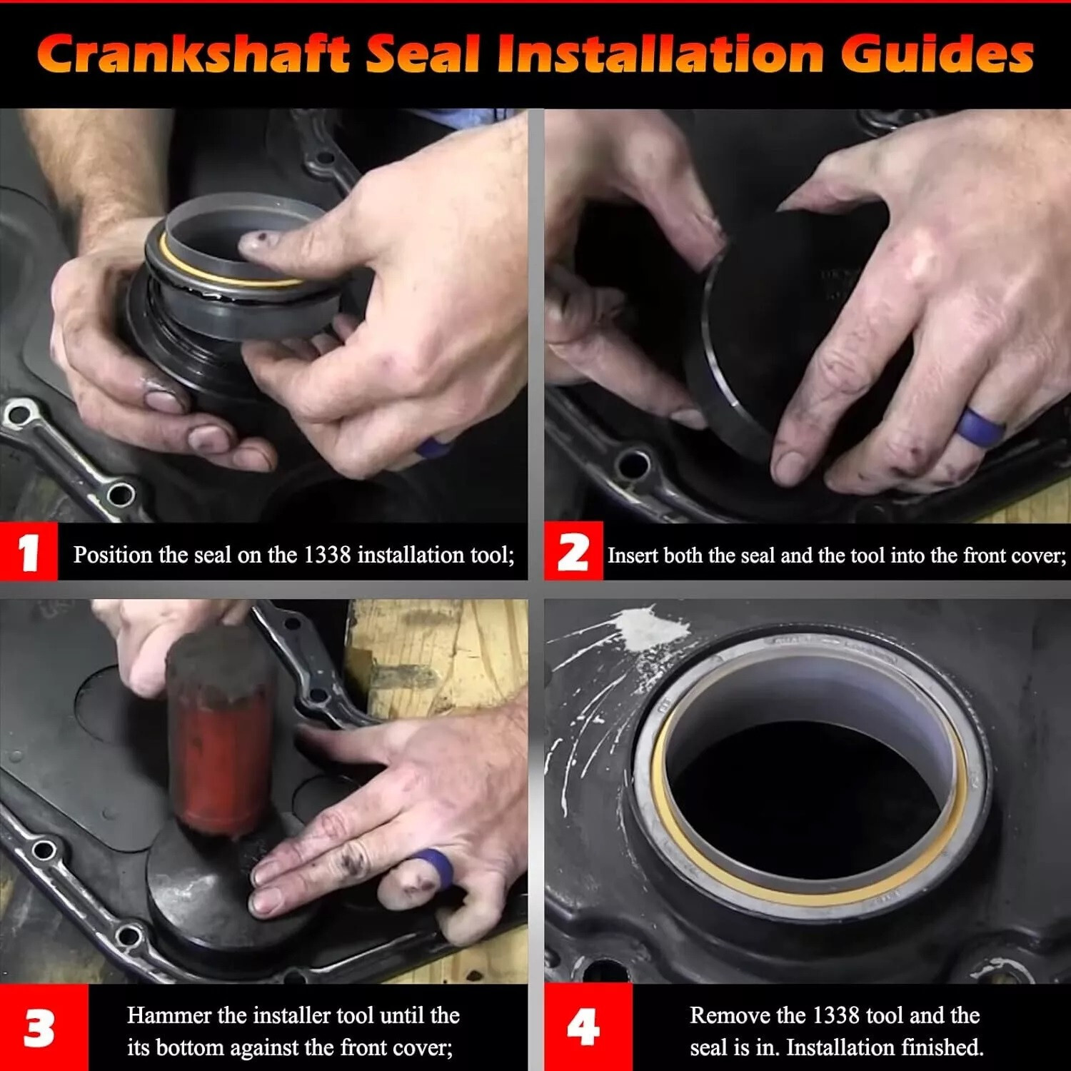 For Cummins 5.9L 6.7L Front Cover Crankshaft Seal & Wear Sleeve Installer Tool