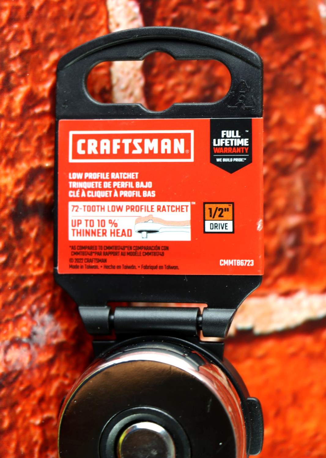 Craftsman 1/2″ Drive 72-Tooth Low Profile Ratchet CMMT86723