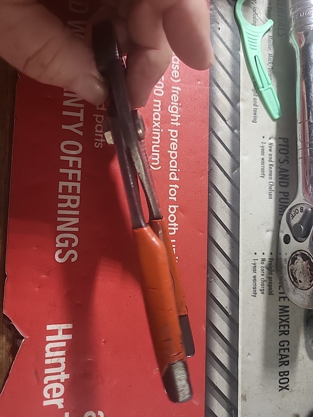 Snap-on Tools 46CP 6-1/2” Long Slip Joint Pliers USA Red Grip