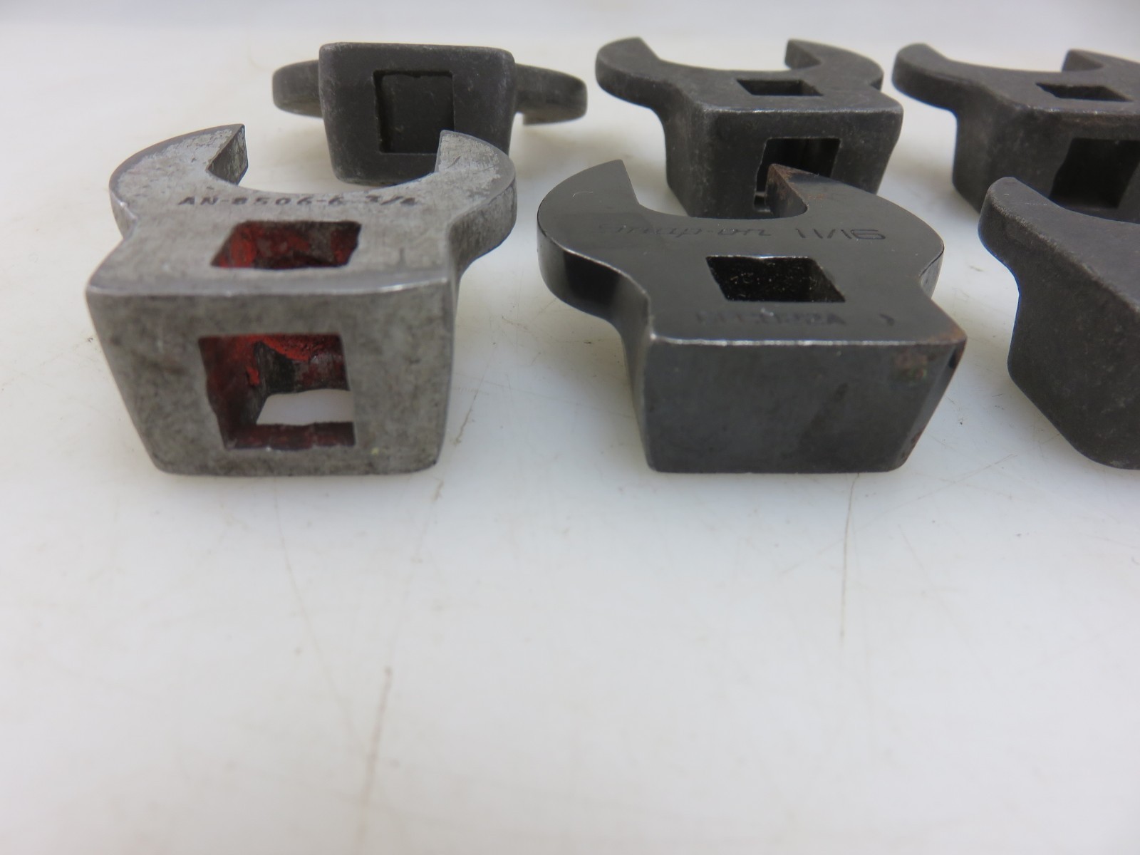 Snap-On Mixed Set Crowfoot Wrench Set 12pc Set 3/8″Dr. 3/8″-1-1/8″ Vintage USA