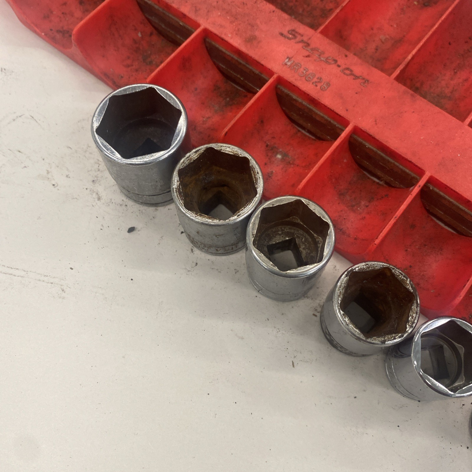 Snap-On SF & FS Series 3/8″ Drive Deep/Standard Socket SET 21 piece READ M0849