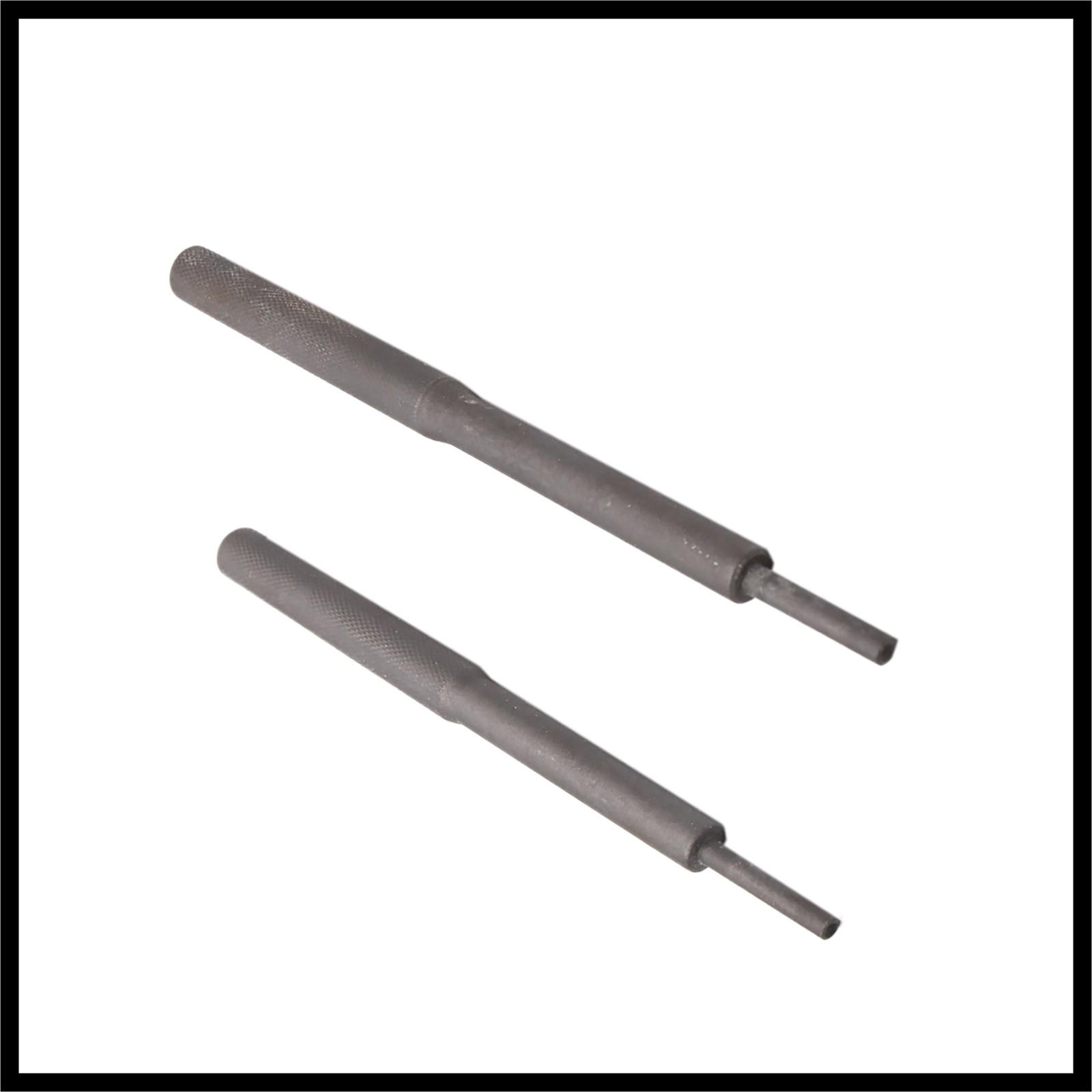 2pcs Dark Gray Universal Valve Guide Remover Grinding Stick Lapping Tool