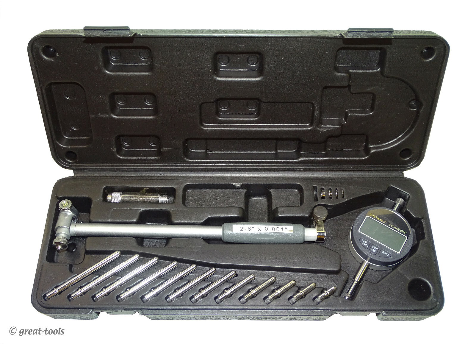 DIGITAL BORE GAUGE TOOL – 2” to 6” cylinder diameter – engine measuring tools