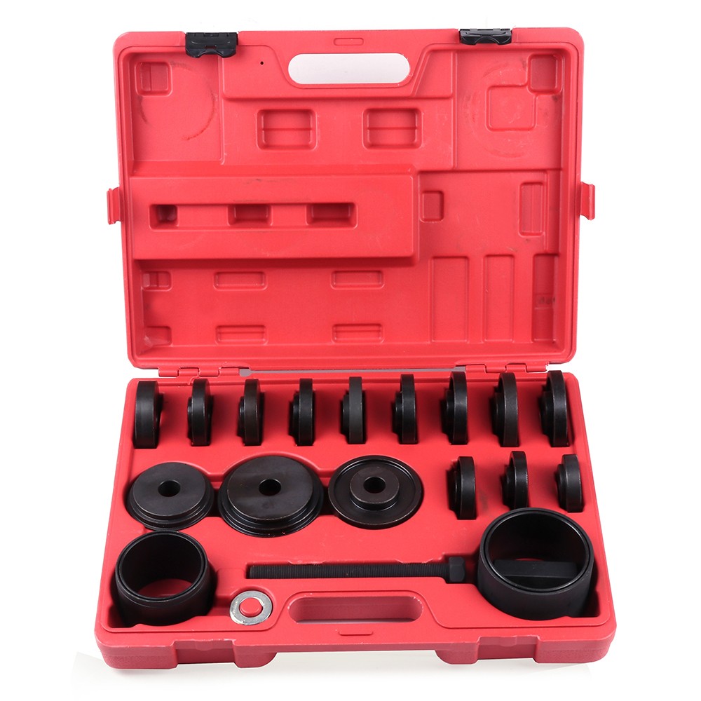 23PC Wheel Drive Bearing Press Tool Removal Adapter Puller Pulley Kit FWD Front