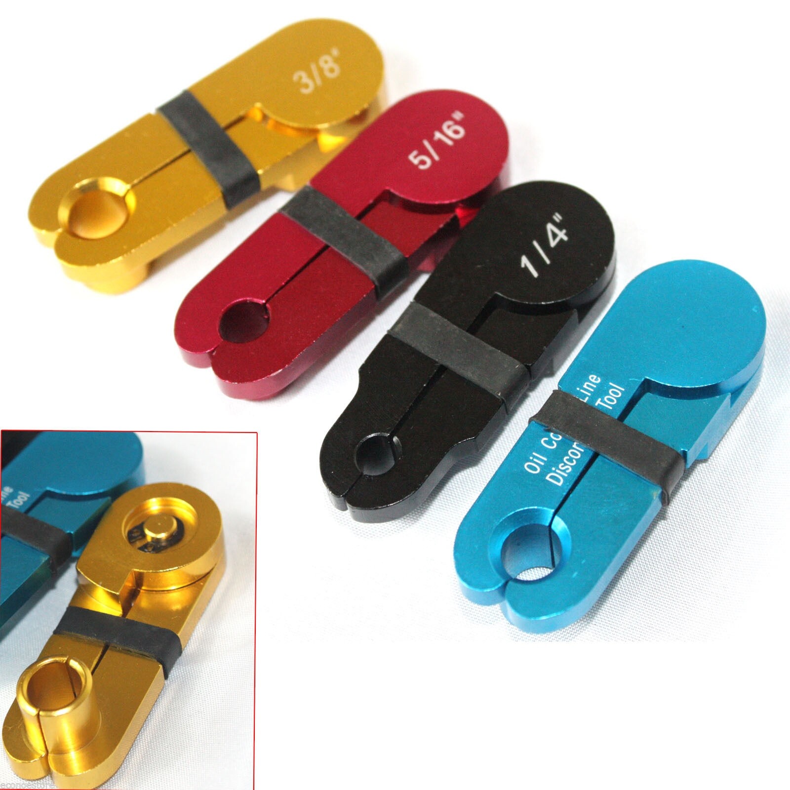 4Pc Auto Trans & Fuel Line Disconnect Color Code Kit Separate Fuel Transmission