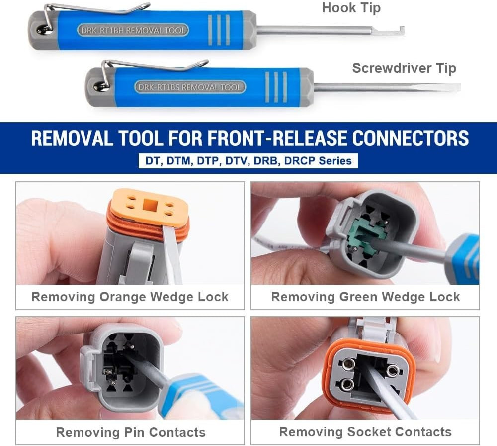 ST5257-PRO Deutsch Connector Tool Kit 6-22AWG Pin Removal Set