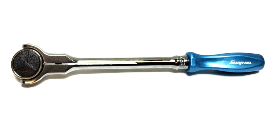 New Snap-on™ 3/8″ drive 13″ long Hard Grip Round SWIVEL Head Ratchet FHNFD100PB