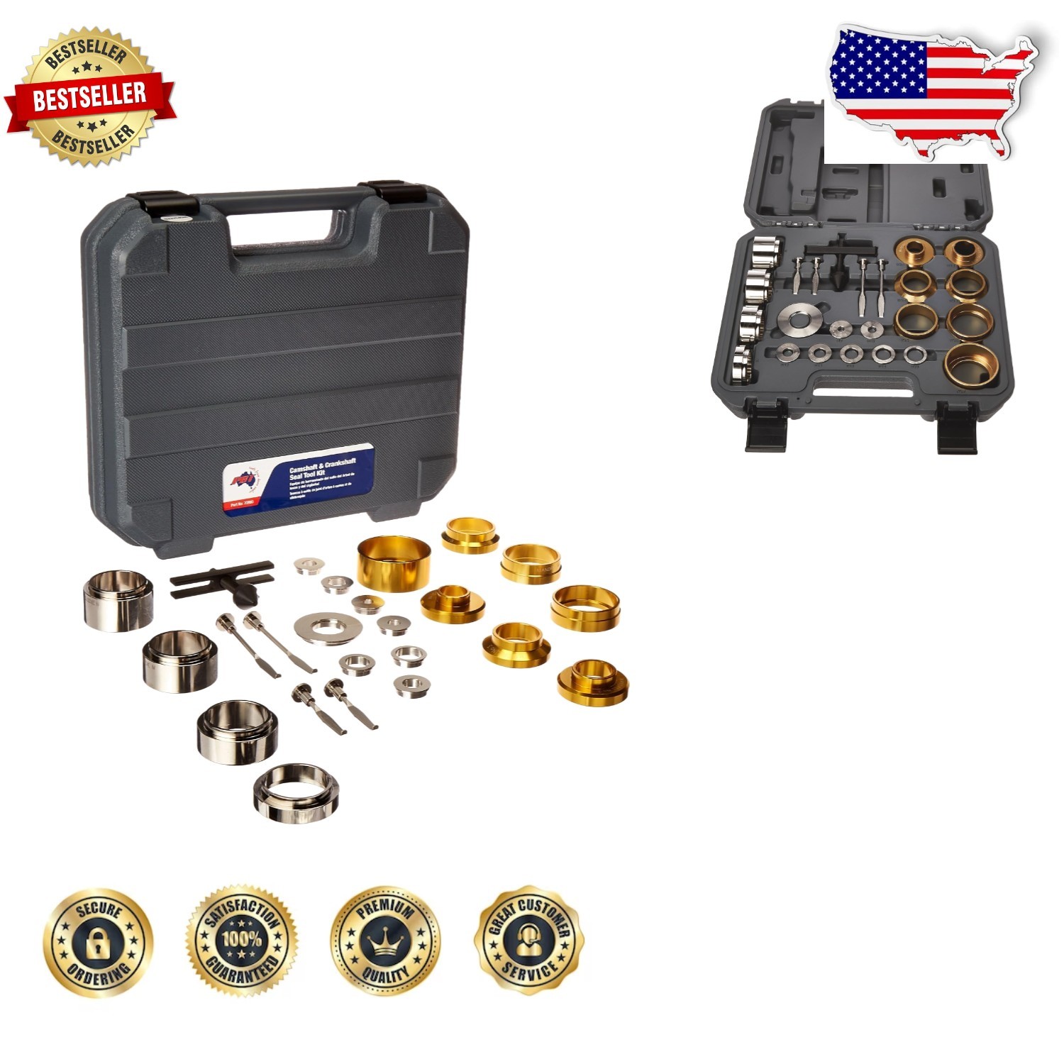 Professional Seal Kit: Crankshaft Camshaft | Easy Install | 21.5-64mm | PBT USA