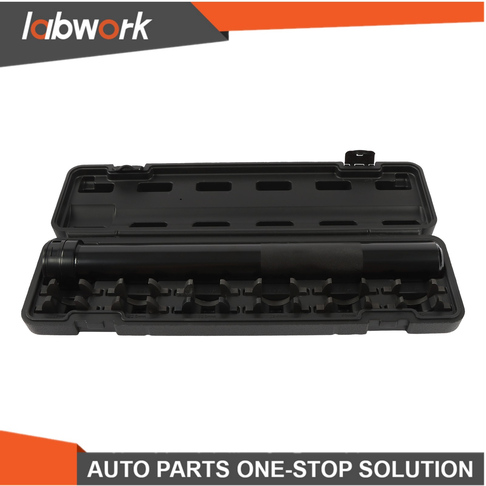 Labwork 13pc Inner Tie Rod Removal Installation Tool w/12 SAE & Metric Adaptors