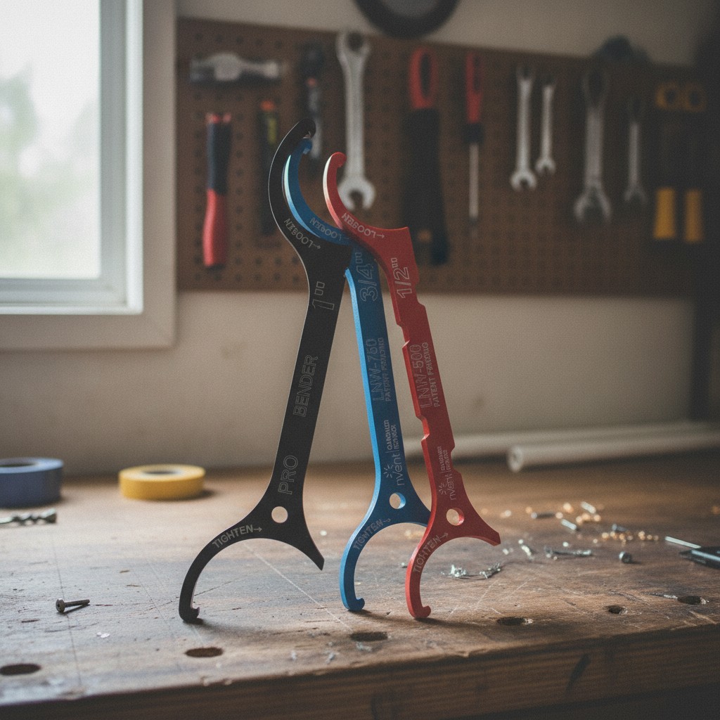 Effortless Locknut Solutions: LNW-3PC Alloy Steel Wrench Set for Professionals