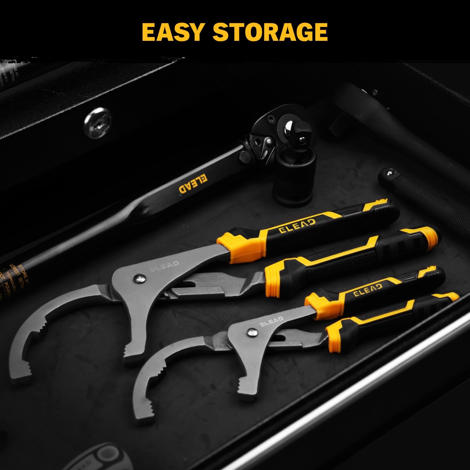Adjustable Oil Filter Wrench Set 9″ & 12″ Pliers for Cars, Trucks, Motorcycl…