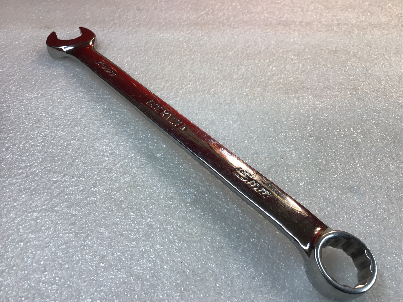 Snap On#SOEXM15 – 15mm, 12 Pt. Flank Dr. Plus Standard Combo Wrench-USA-NICE-