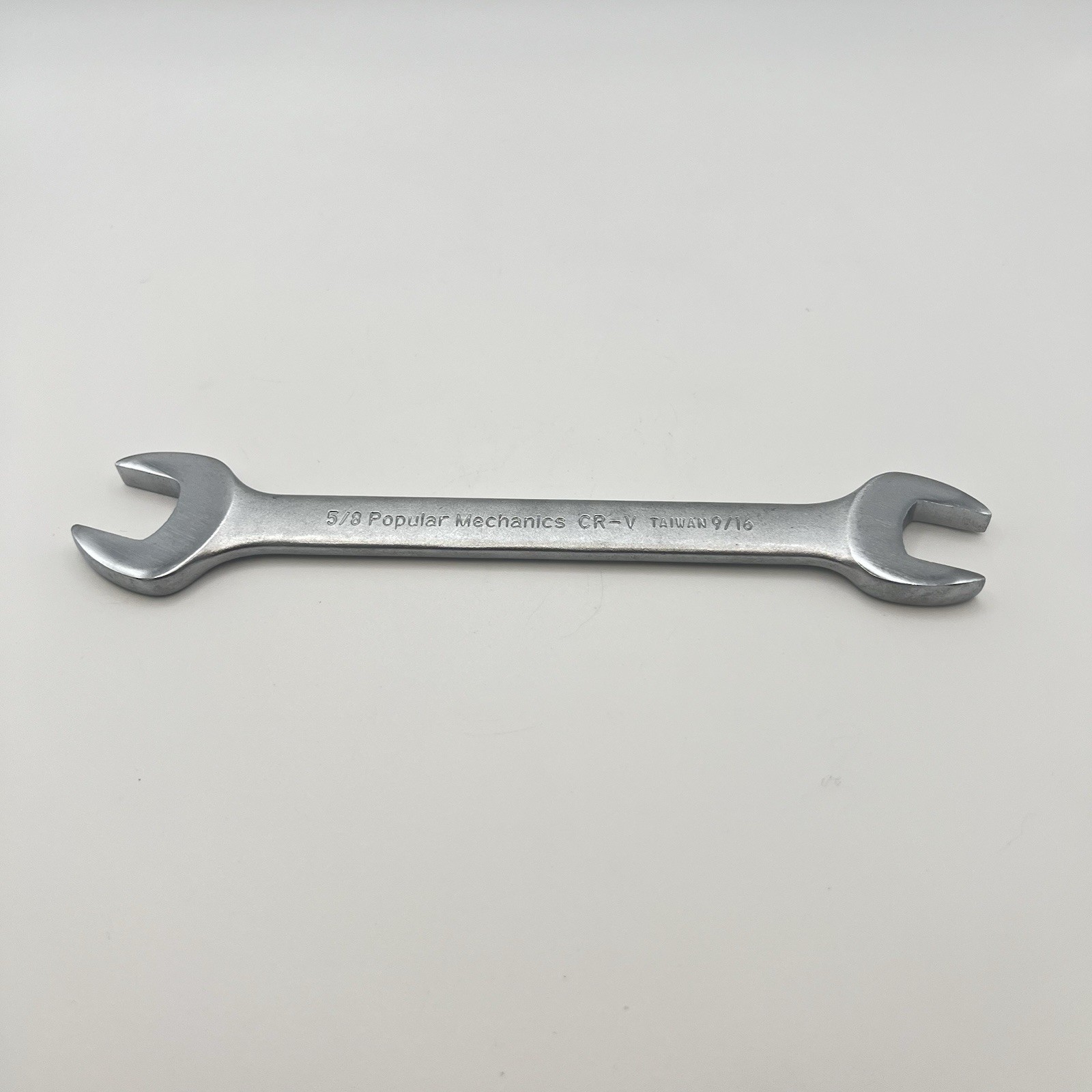 Popular Mechanics 9/16 5/8 Double Open End Wrench 20218 Vtg Taiwan NOS