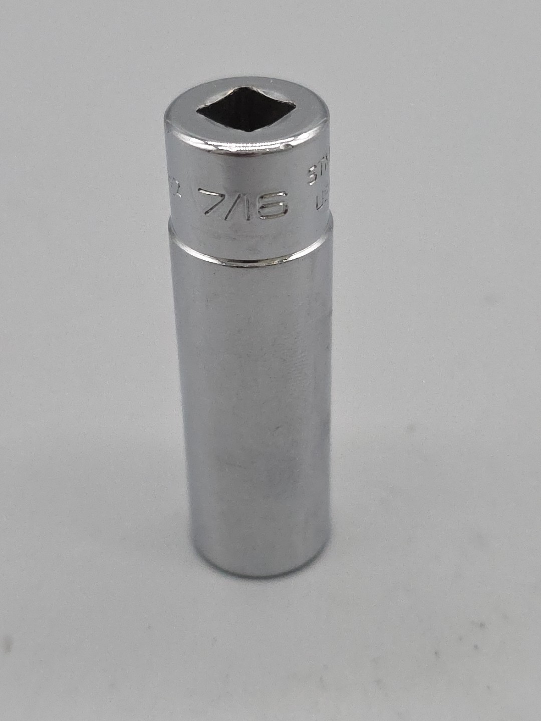 Snap-on Tools 7/16″ Deep Socket 1/4″ Drive 6pt Point STM14 USA