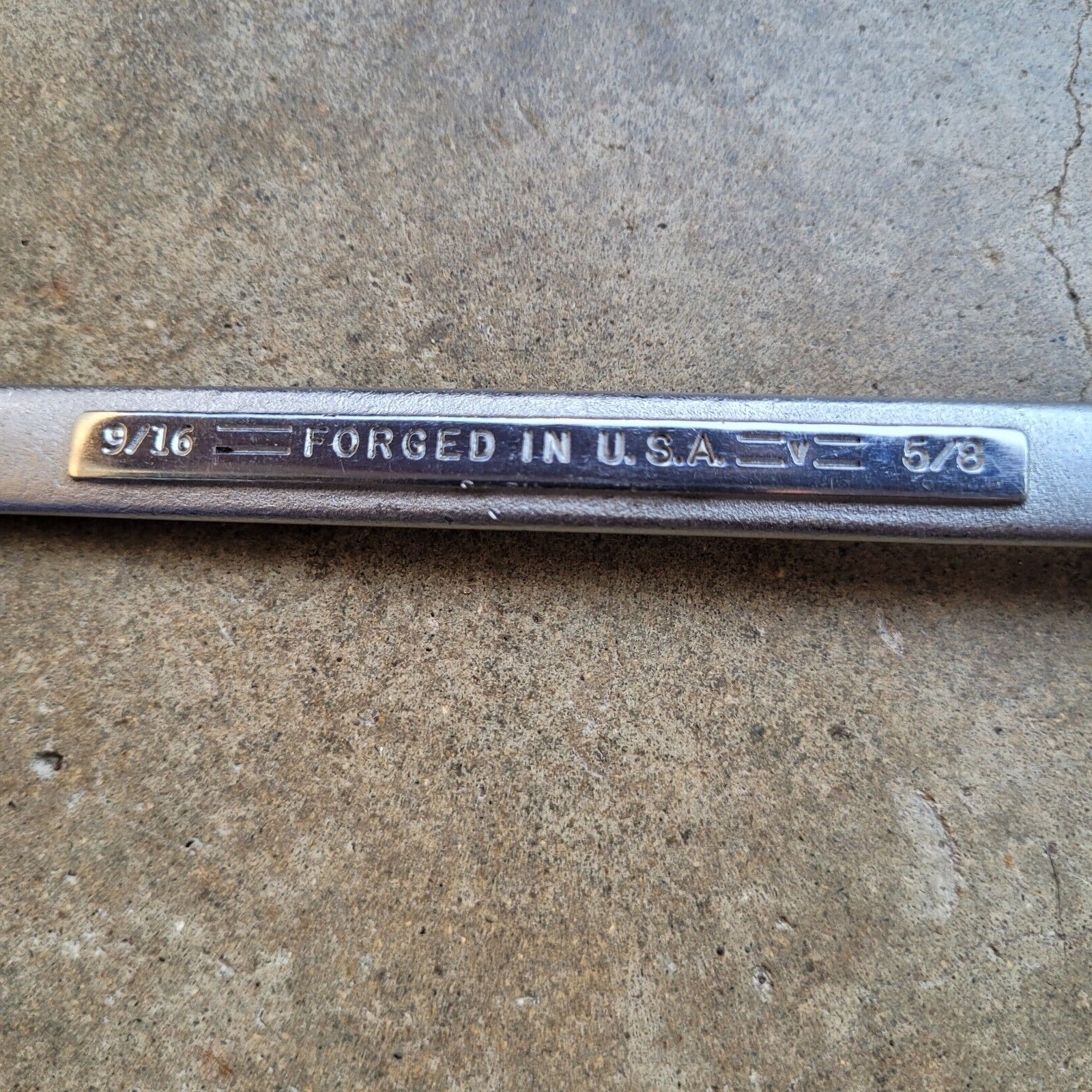 Vintage Craftsman Tools =V= Offset Double Box Wrench, 5/8″ X 9/16″, Made in USA