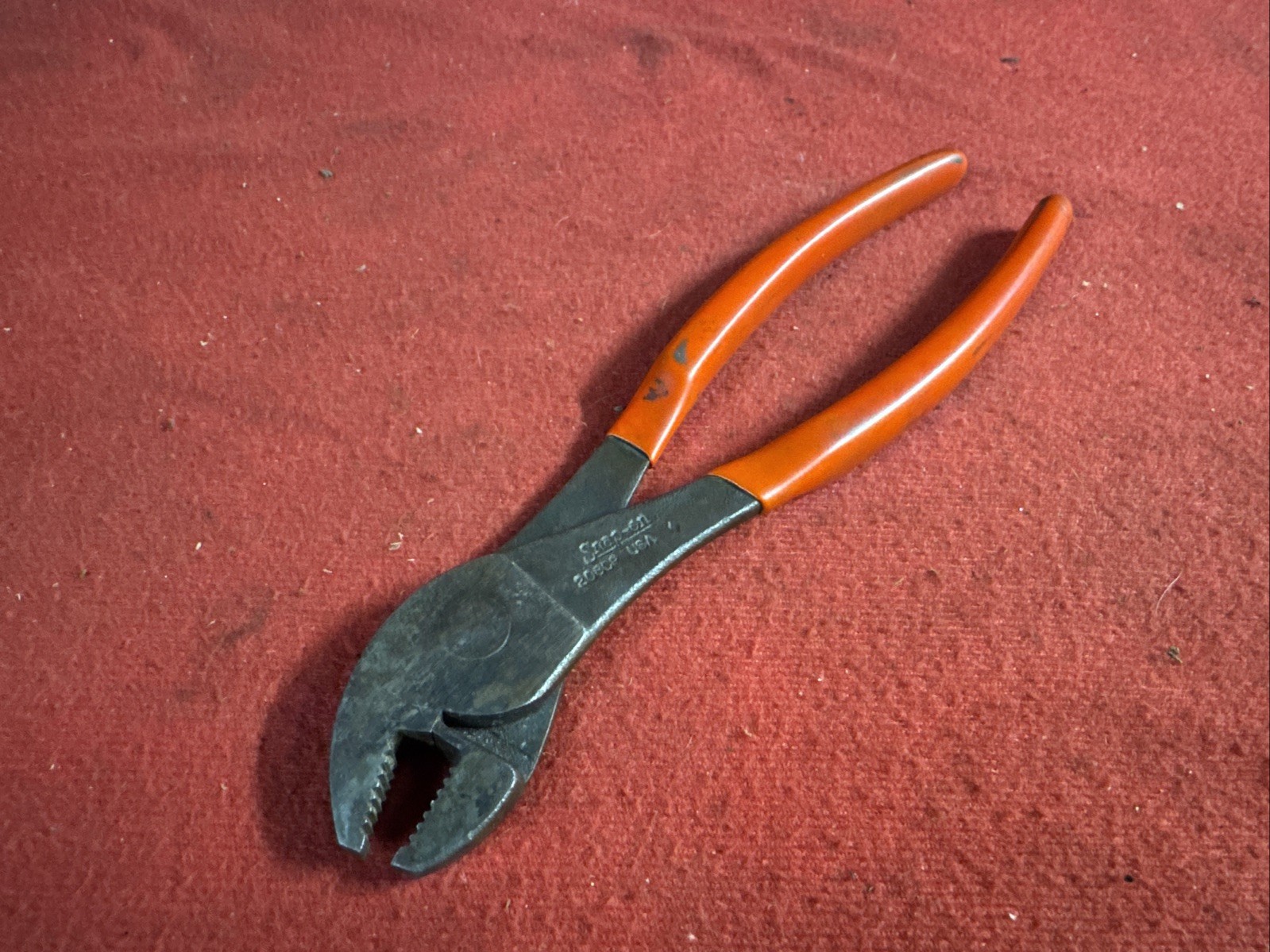 Snap-on Tools 8” Long Angled Nose Battery Terminal Pliers 208CP USA