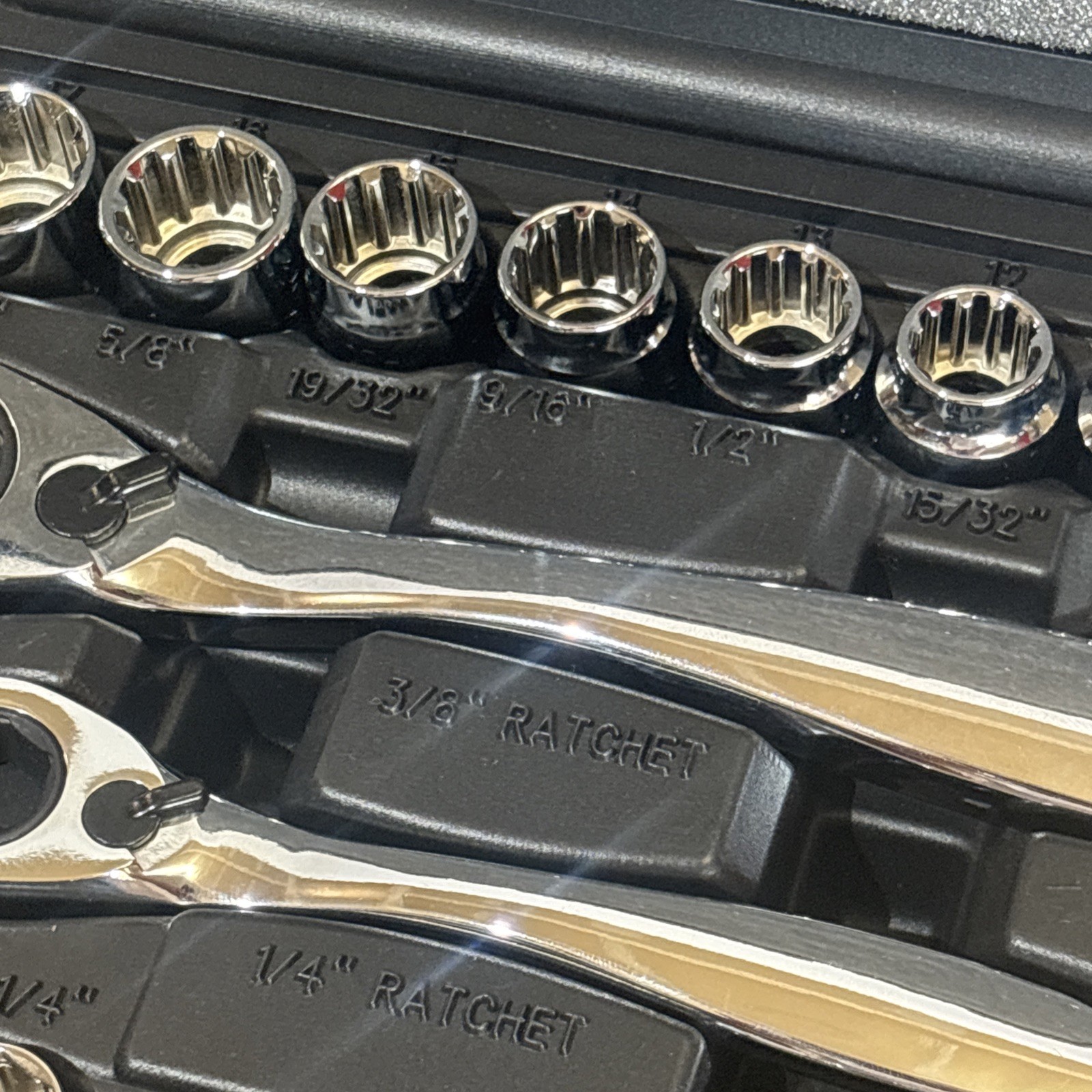 Kimball Midwest SAE & Metric Pass Thru Socket Set Spline Multi Drive 84-8910 NEW