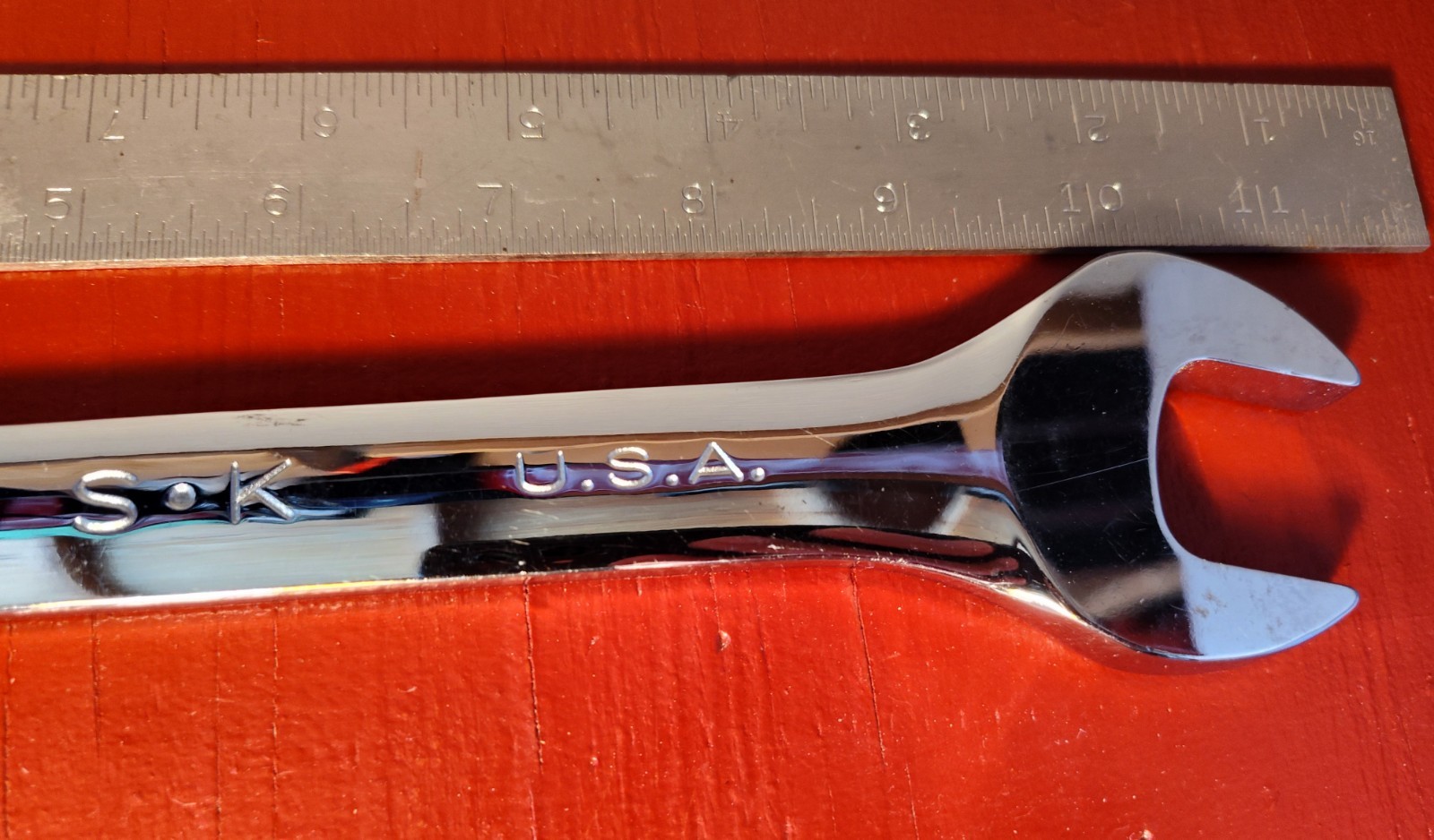 🇺🇲»NEW» SK Tools Fully Polished 15″ & 1″ Open Ended Wrench: # 86430