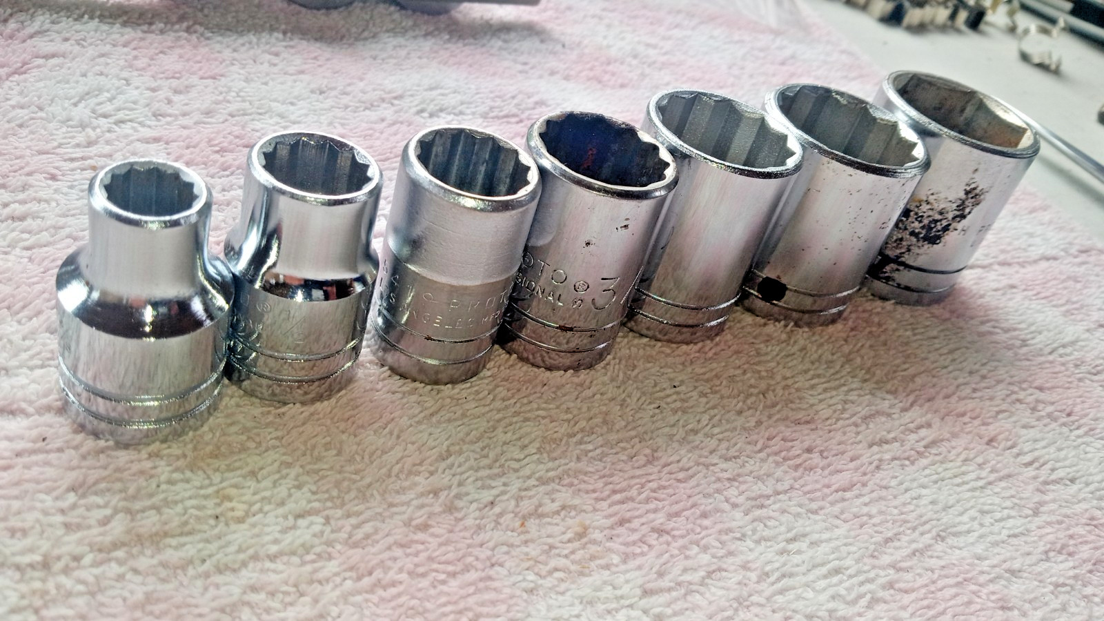 PROTO USA 1/2dr SOCKETS SAE DECENT MIXED SET SEE DESCRIPTION gift idea mechanic