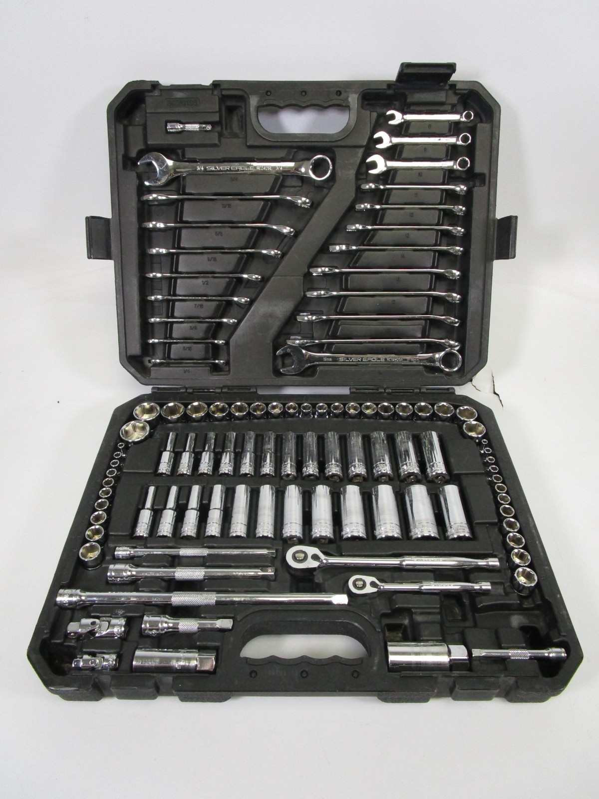 Matco Tools SAB101SE Silver Eagle 101 Piece Chrome Master Tool Set READ