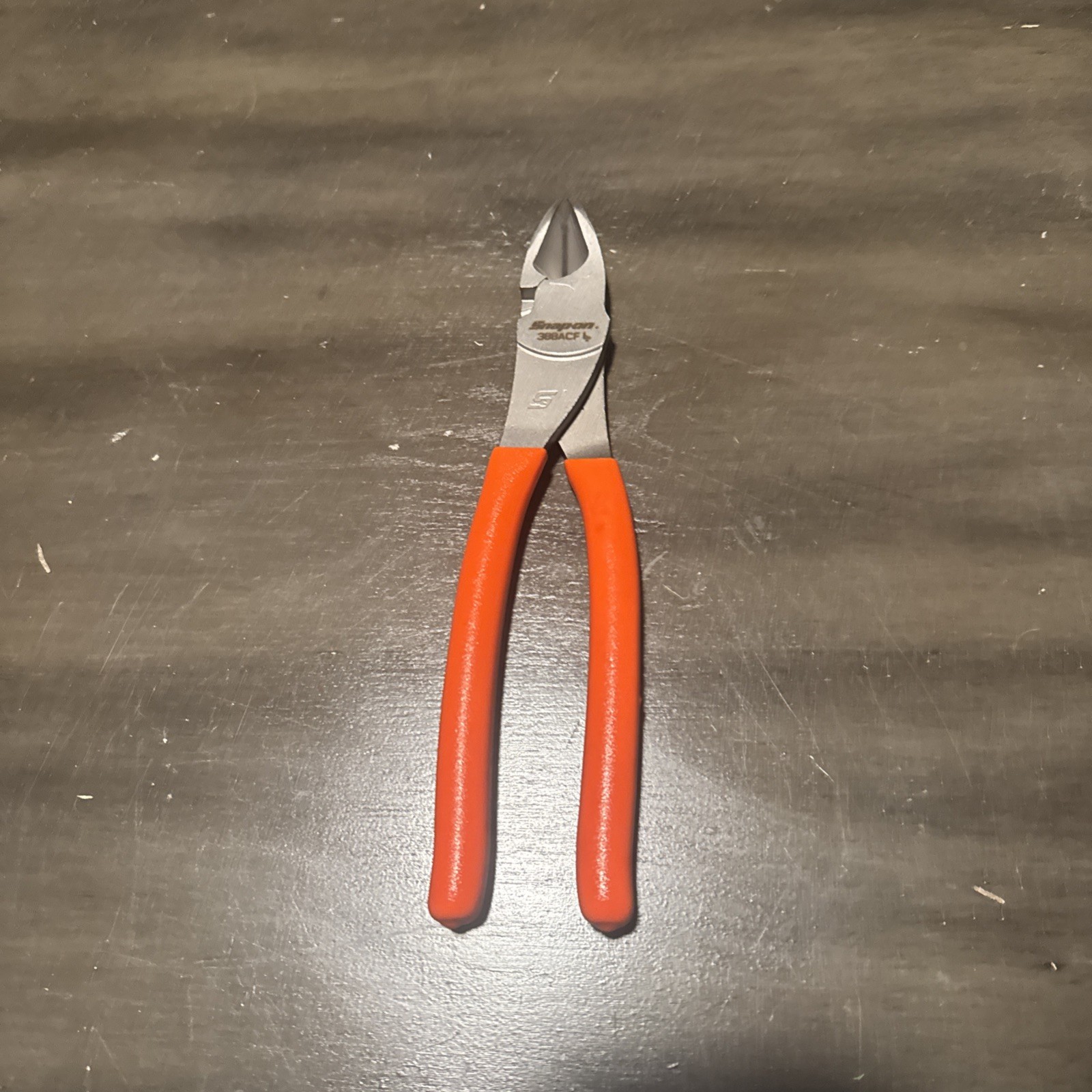 Snap-on Tools USA NEW ORANGE Grip 8″ High Leverage Diagonal Cutter Plier 388ACFO