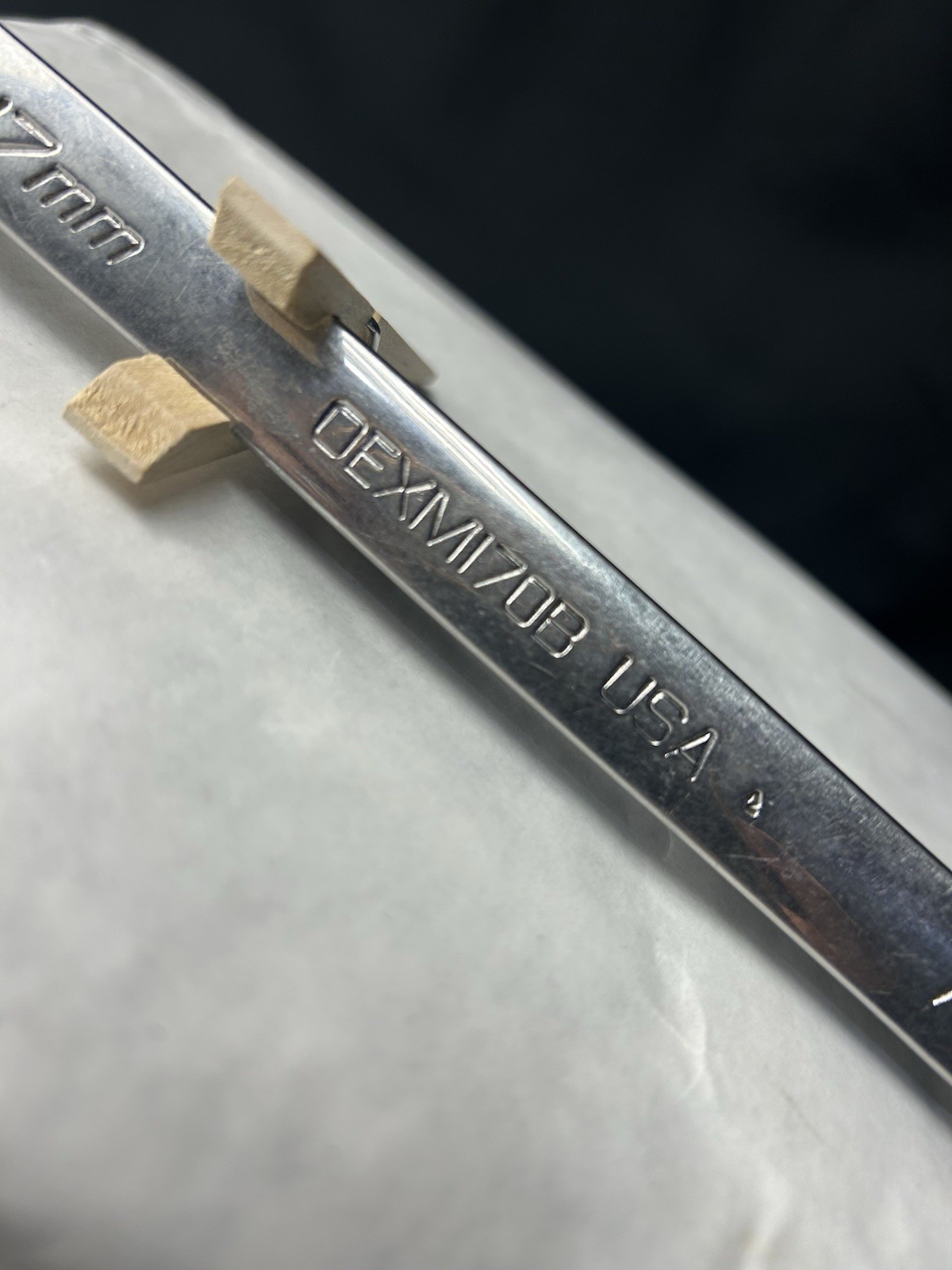 Snap-On Tools USA 17mm Metric Standard 12 Point Chrome Combo Wrench OEXM170B