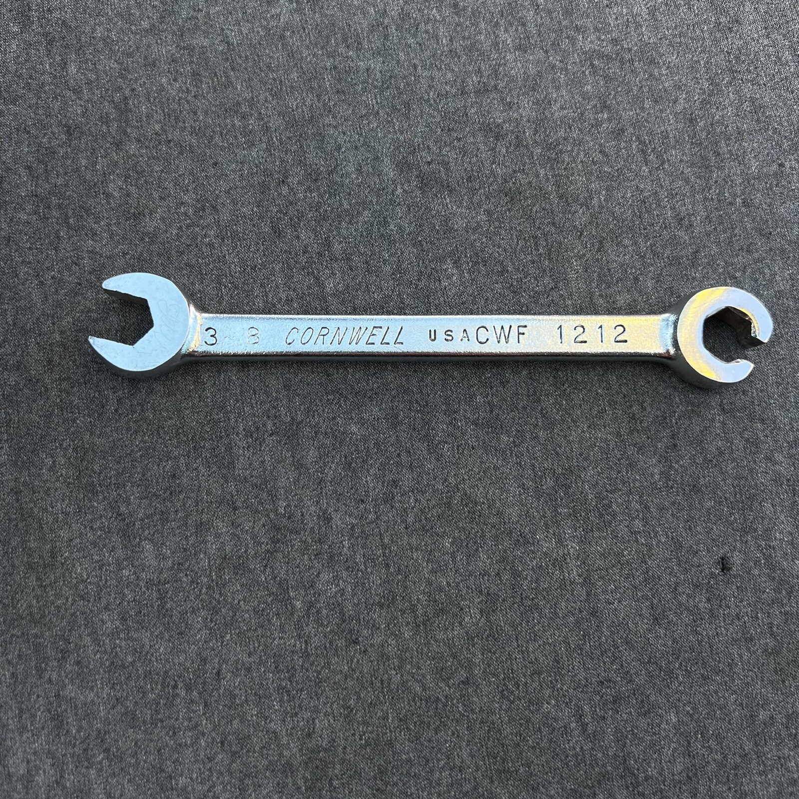 Cornwell CWF1212 Open End Chrome Wrench 3/8” Flare Line Nut Combination SAE