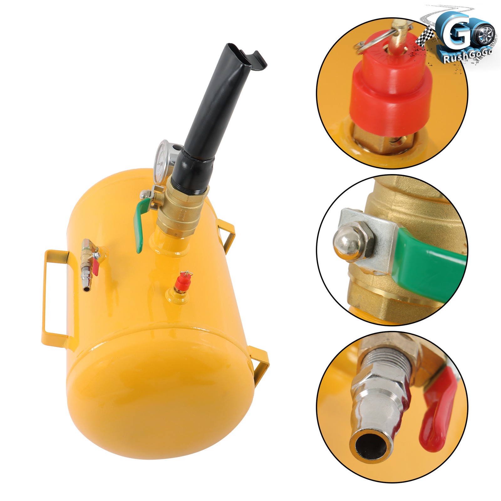 For 5 Gallons Heavy Duty Air Tire Bead Seater Blaster Seating Tool Yellow