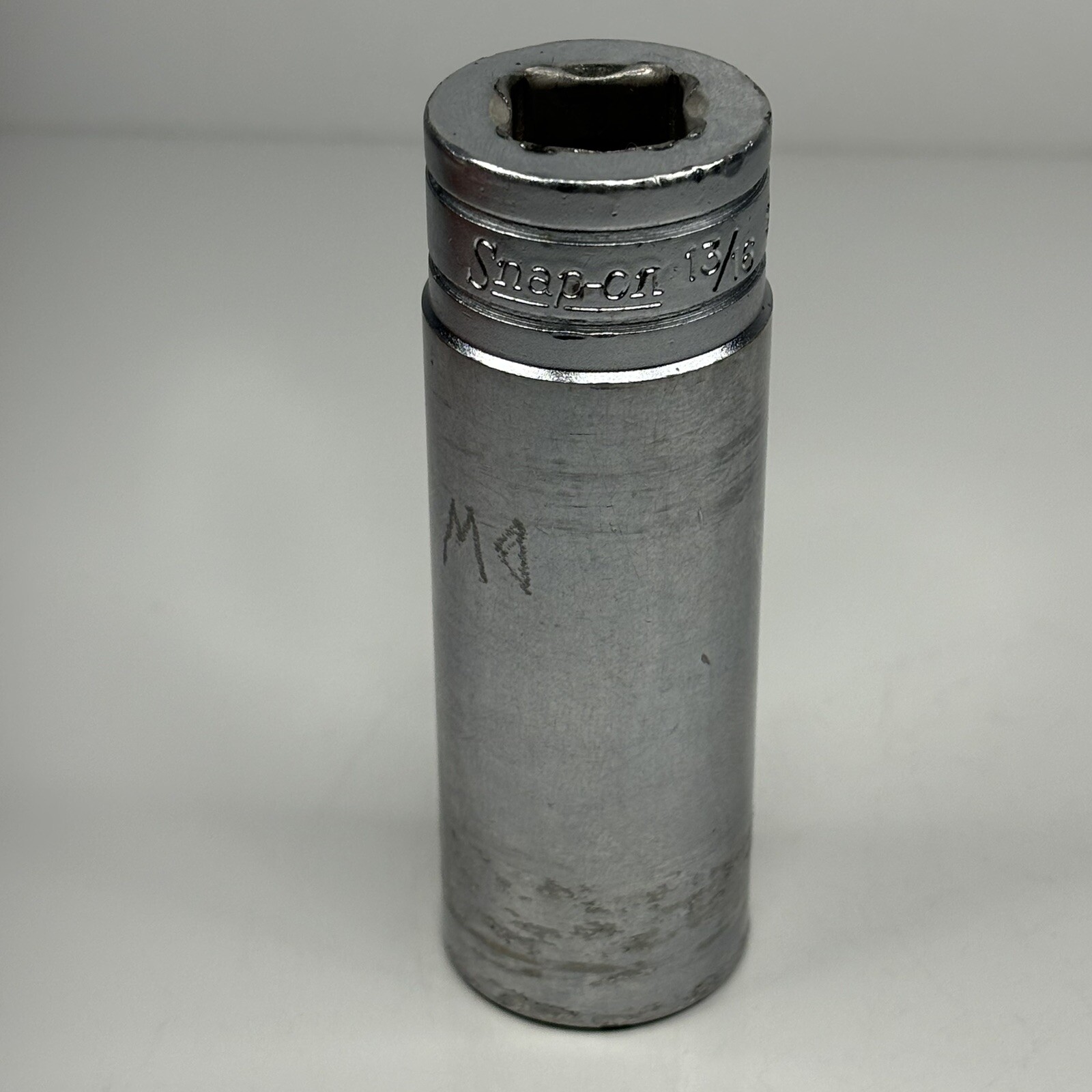 Snap On Tools S261 1/2 Dr 12Pt SAE 13/16 Flank Dr Chrome Deep Socket USA VTG