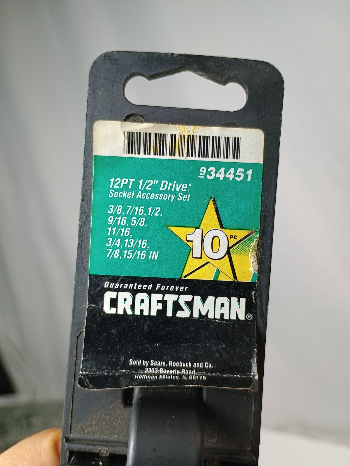 Craftsman 12pt 1/2″ Drive 10 Pieces Socket Set 3/8 – 15/16 Made In USA