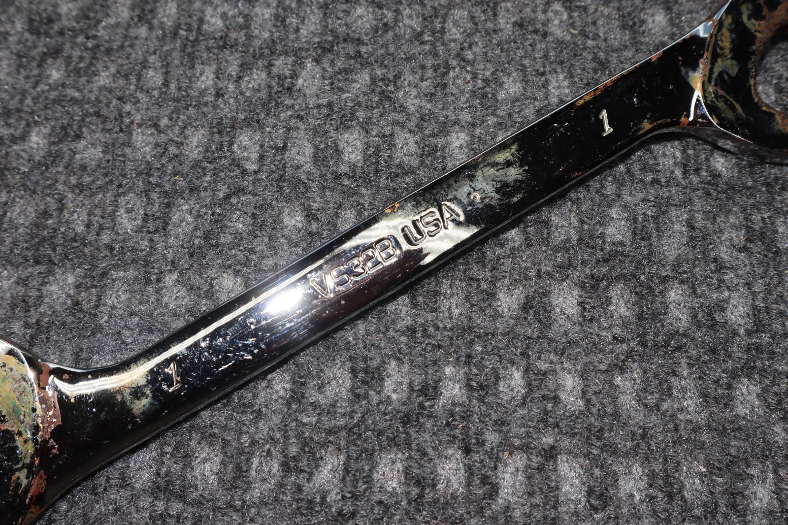 Snap On Tools 4 Way Angle Head 1″ Opened End Wrench VS32B