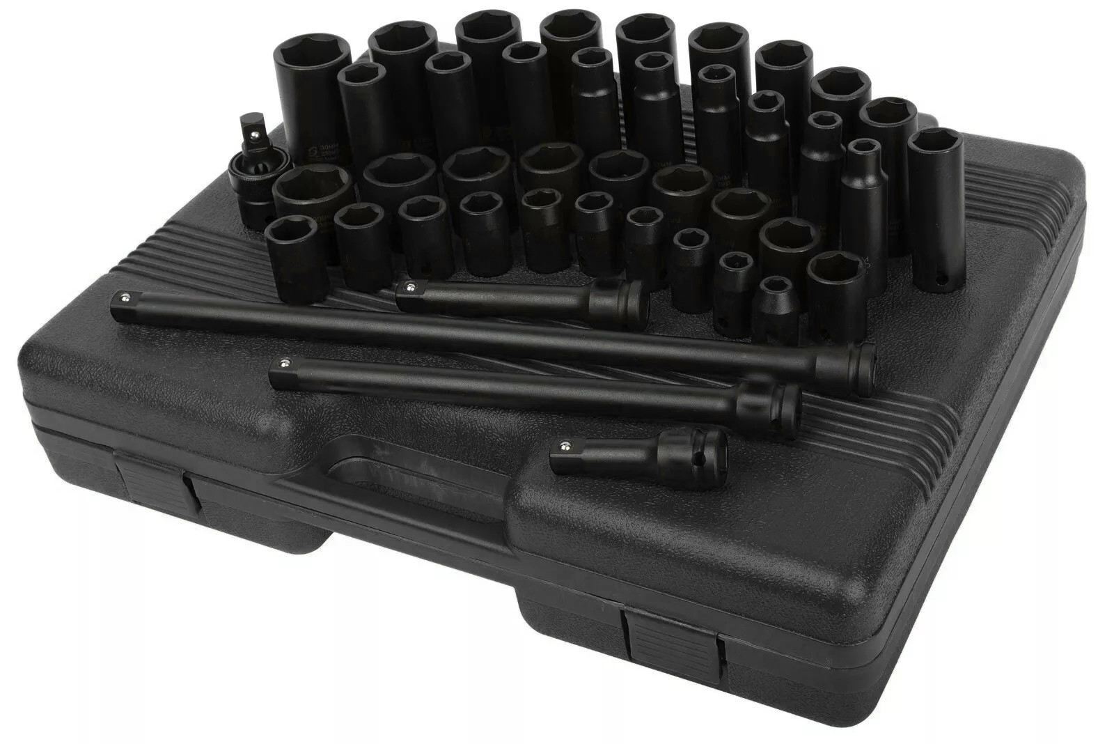 Sunex 2569 43pc 1/2 Inch Dr. Metric Master Impact Socket Set New