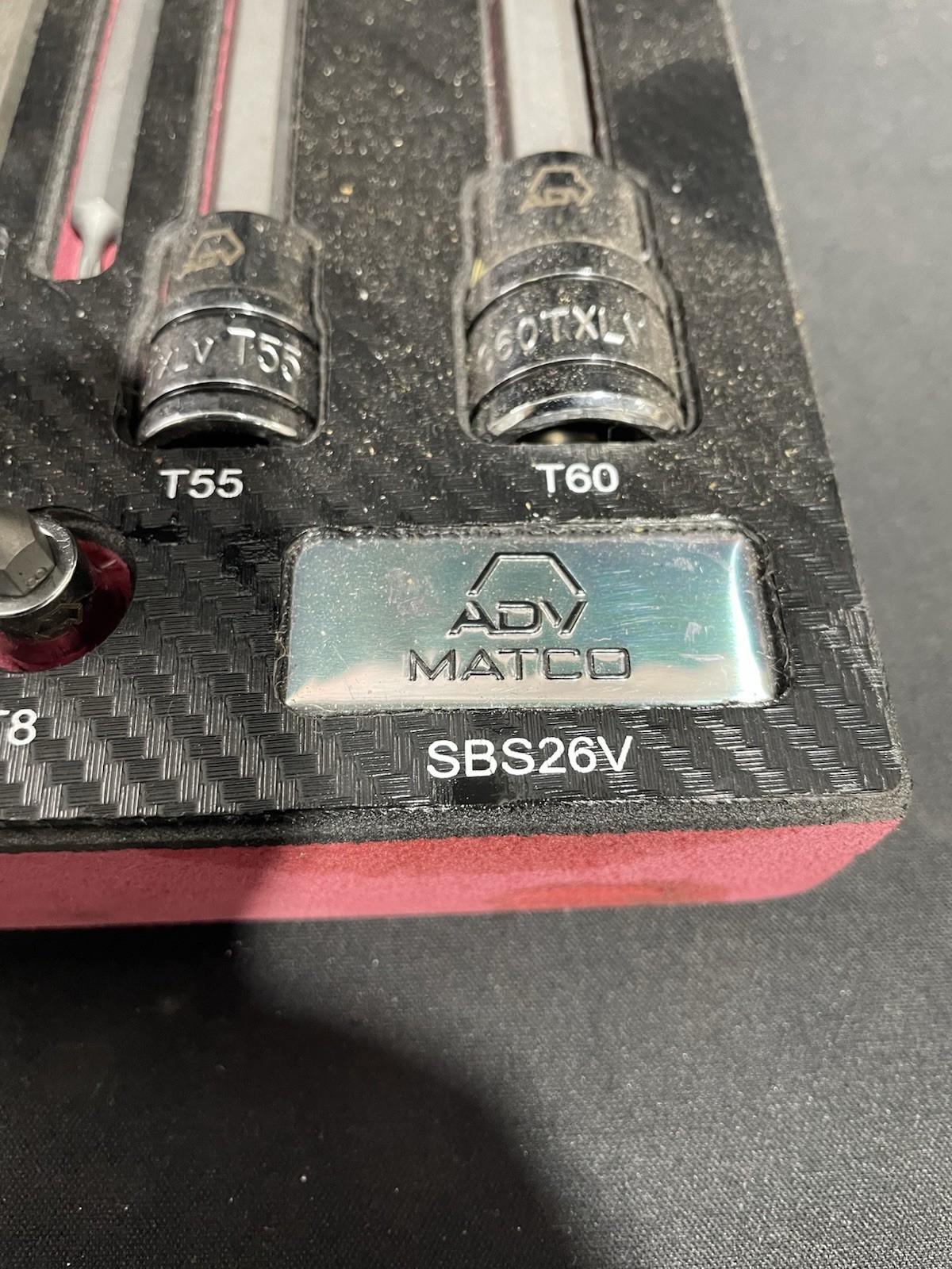 Matco SBS26V ADV Long Short Torx Bit Socket Set T8-T60