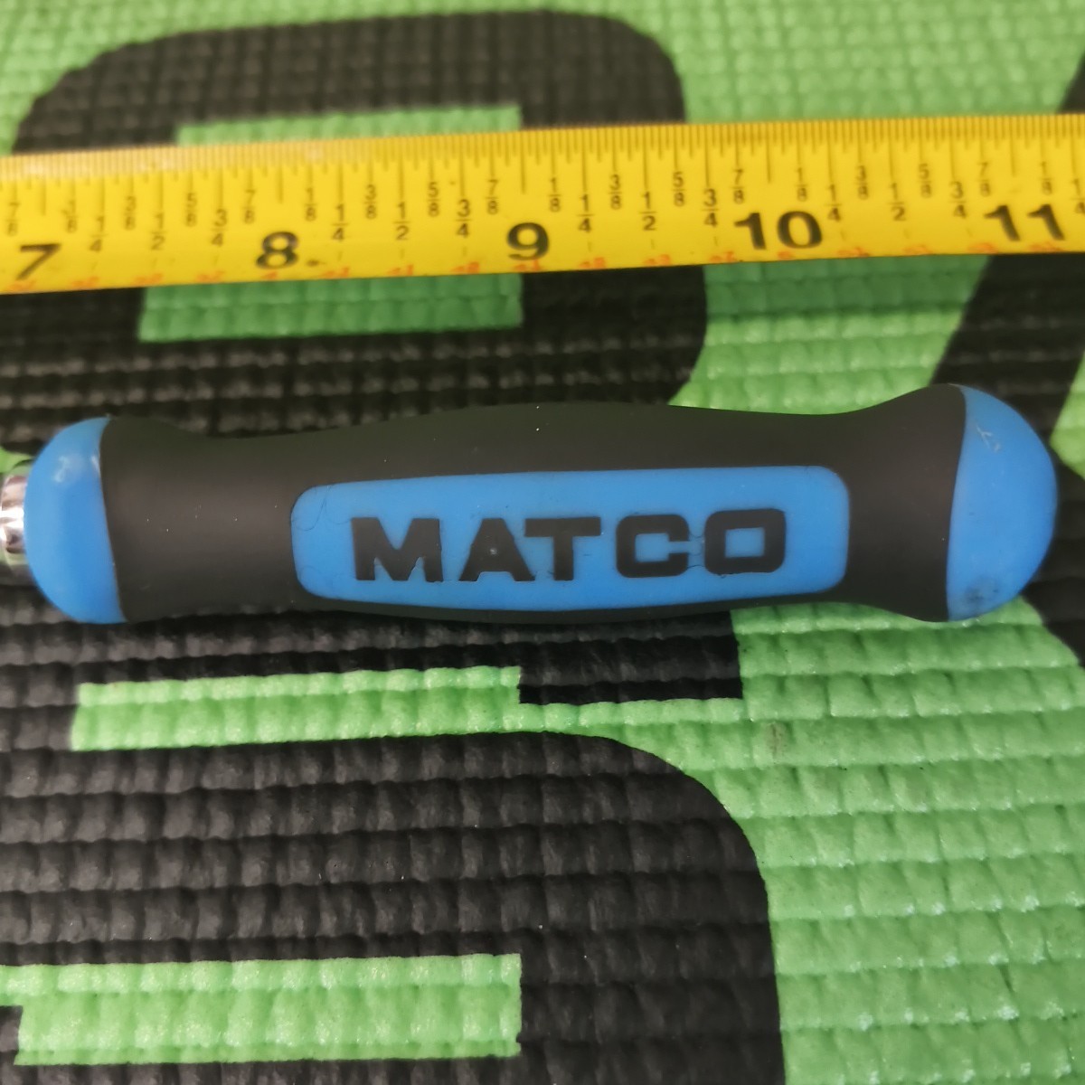 Matco Tools 1/4 Flex Head AFR98LFx Ratchet Tool Blue Handle 10.75 Inch Long