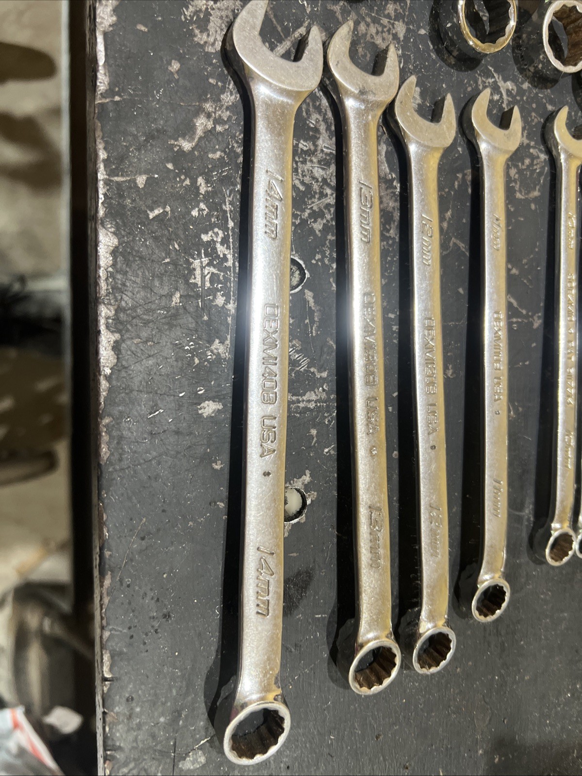 Snap On OEXM Metric Combination Wrench Set 8mm -19mm 12 Pieces