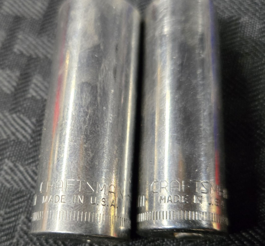 Craftsman 1/4 in. Drive SAE and Metric 6 and 12 Point Deep Chrome Socket Set