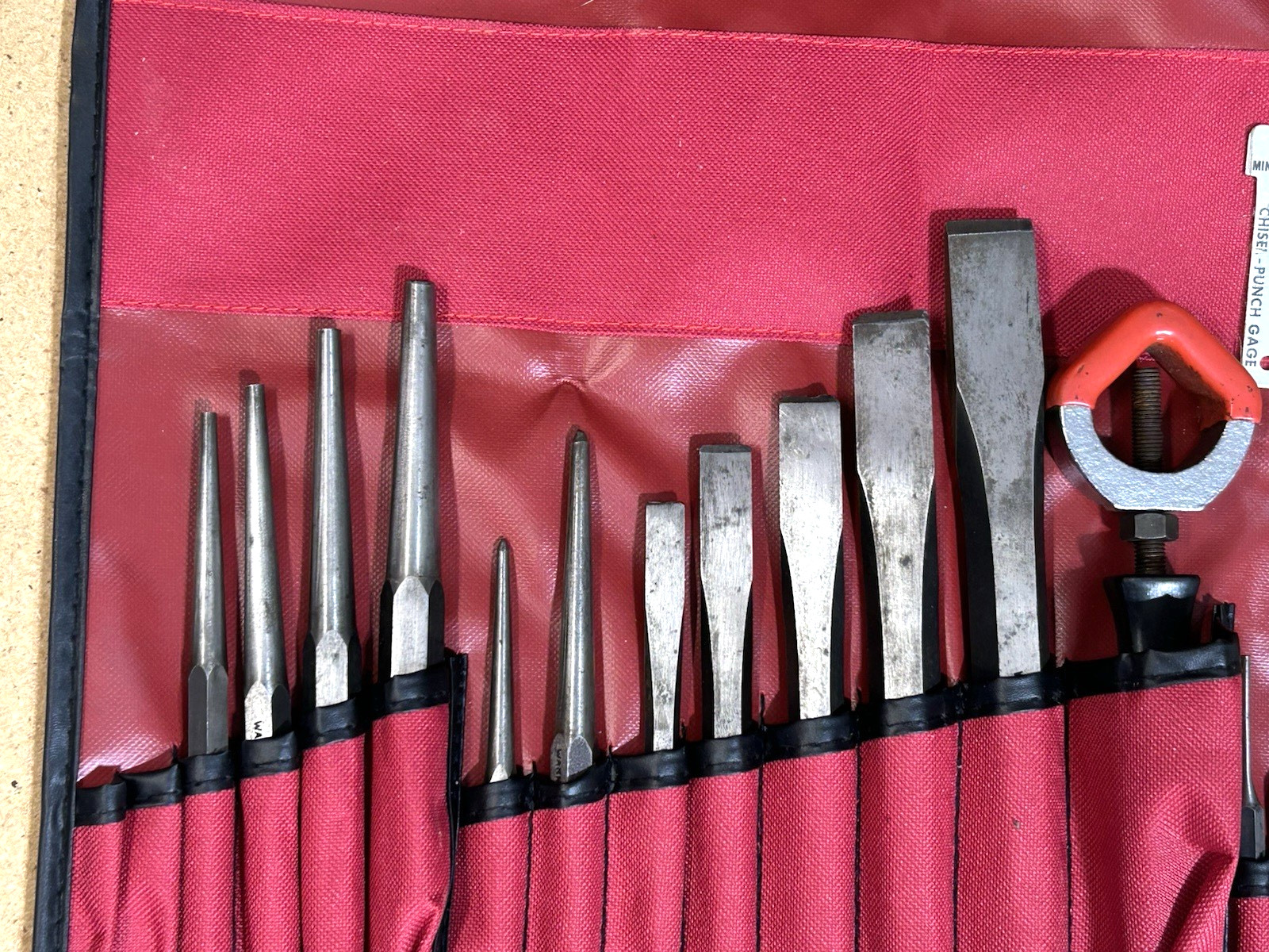 Snap on Tools Set PPC210A Set Punch and Chisel Set 19 from original 22pcs set
