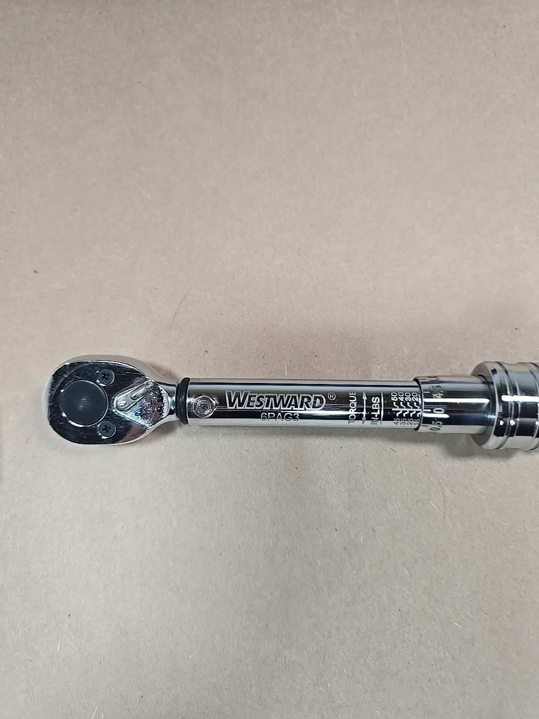 Westward 6PAG3 Torque Wrench 10-50 Ft Lbs With Blue Case