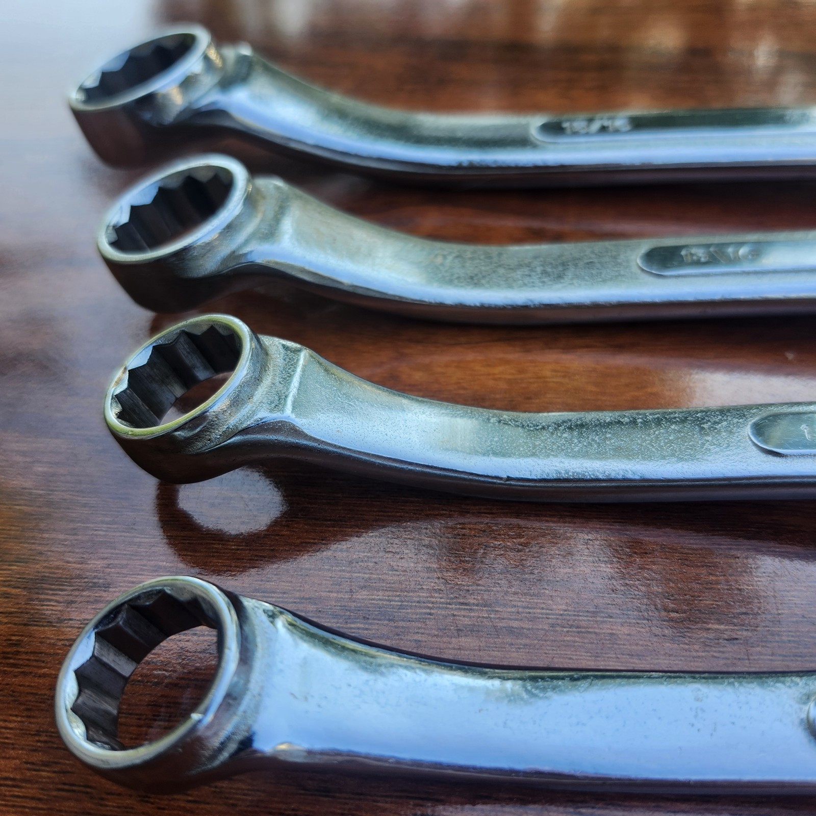SK Tools 5/8” to 1″ Offset Box End Wrench 4Pc Set B2024 2224 2628 3032Forged USA